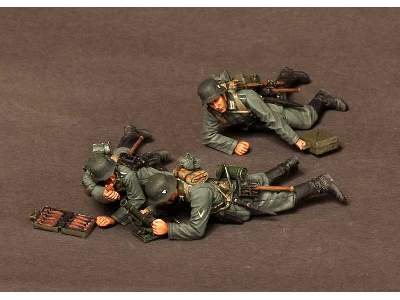 German 5 cm Mortar Grw 36 Team.1939-42 3 Figures - zdjęcie 4