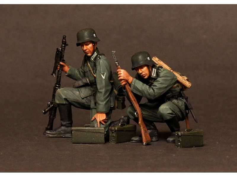 German Machine Gunner Mg 34 Team.1939-42 2 Figures - zdjęcie 1