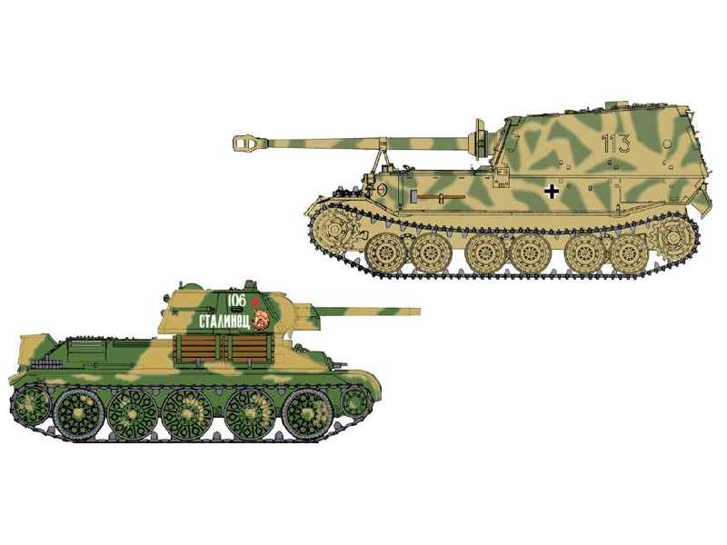 Ferdinand vs T-34/76 Mod.1942 - zdjęcie 1 Ferdinand vs T-34/76 Mod.1942 - zdjęcie 1