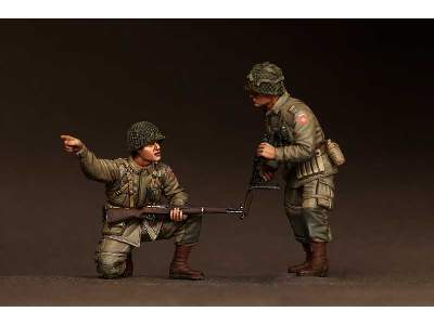 1 Lieutenant And Private 82st Airborne, WW Ii 2 Figures - zdjęcie 3