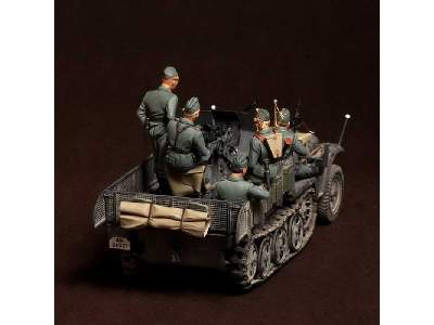 Crew For Sd.Kfz.10/4 Fur 2cm Flak 30 (For Dragon 6739) 5 Figures - zdjęcie 5