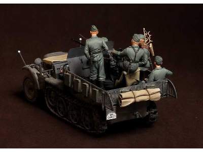 Crew For Sd.Kfz.10/4 Fur 2cm Flak 30 (For Dragon 6739) 5 Figures - zdjęcie 7