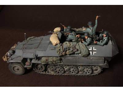 German Panzergrenadiers In  Battle. WW Ii 5 Figures - zdjęcie 5