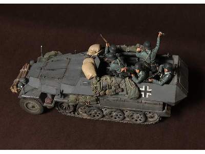 German Panzergrenadiers In  Battle. WW Ii 5 Figures - zdjęcie 6