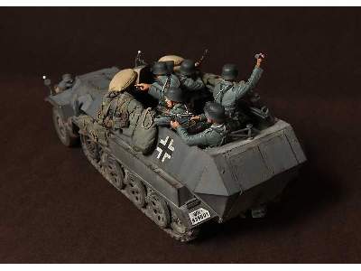 German Panzergrenadiers In  Battle. WW Ii 5 Figures - zdjęcie 7