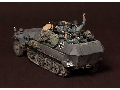 German Panzergrenadiers In  Battle. WW Ii 5 Figures - zdjęcie 11