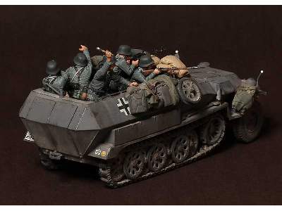 German Panzergrenadiers In  Battle. WW Ii 5 Figures - zdjęcie 14