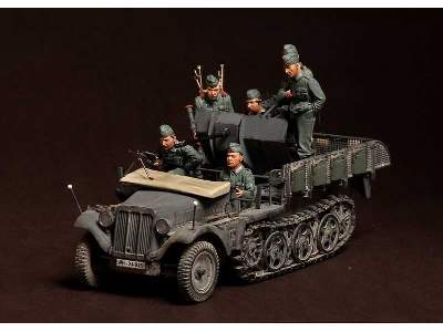 Crew For Sd.Kfz.10/4 Fur 2cm Flak 30 (For Dragon 6739) 6 Figures - zdjęcie 7