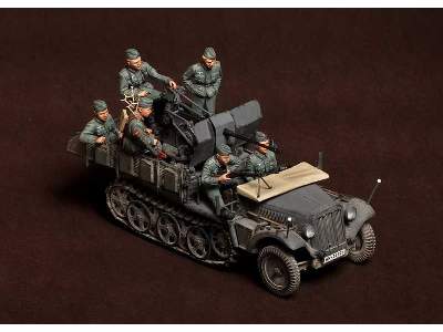 Crew For Sd.Kfz.10/4 Fur 2cm Flak 30 (For Dragon 6739) 6 Figures - zdjęcie 12