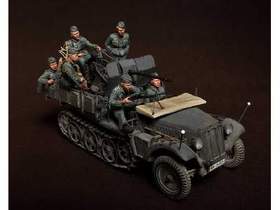 Crew For Sd.Kfz.10/4 Fur 2cm Flak 30 (For Dragon 6739) 6 Figures - zdjęcie 15