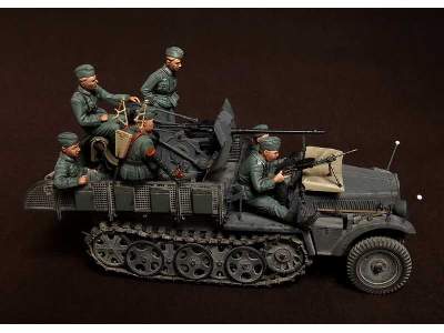 Crew For Sd.Kfz.10/4 Fur 2cm Flak 30 (For Dragon 6739) 6 Figures - zdjęcie 16