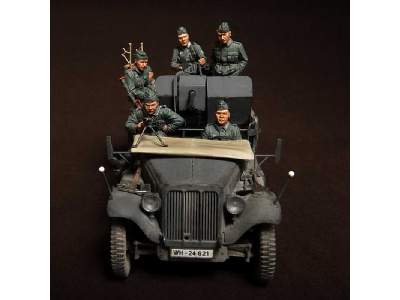 Crew For Sd.Kfz.10/4 Fur 2cm Flak 30 (For Dragon 6739) 6 Figures - zdjęcie 17