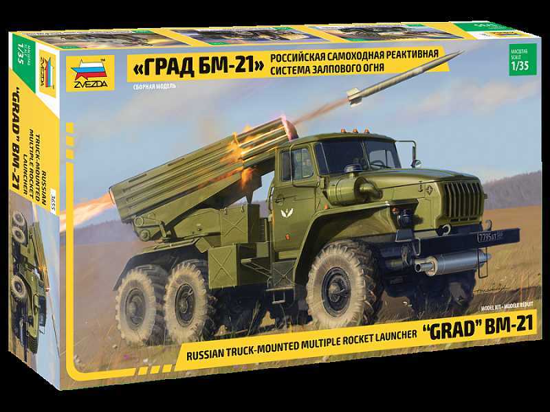 BM-21 Grad radziecka polowa samobieżna wyrzutnia rakietowa - zdjęcie 1 BM-21 Grad radziecka polowa samobieżna wyrzutnia rakietowa - zdjęcie 1