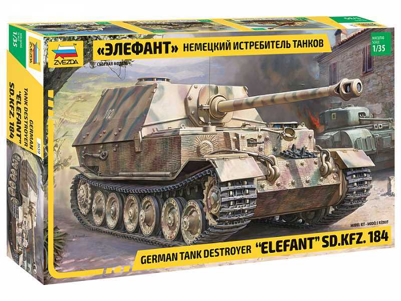 Sd.Kfz.184 Elefant - niemiecki niszczyciel czołgów II W.Ś. - zdjęcie 1 Sd.Kfz.184 Elefant - niemiecki niszczyciel czołgów II W.Ś. - zdjęcie 1