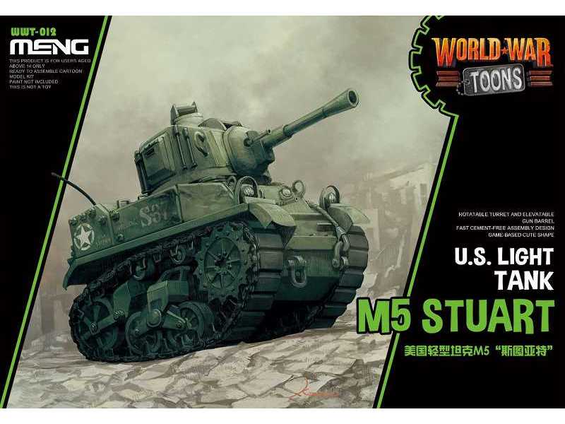 World War Toons M5 Stuart - leklki czołg amerykański - zdjęcie 1