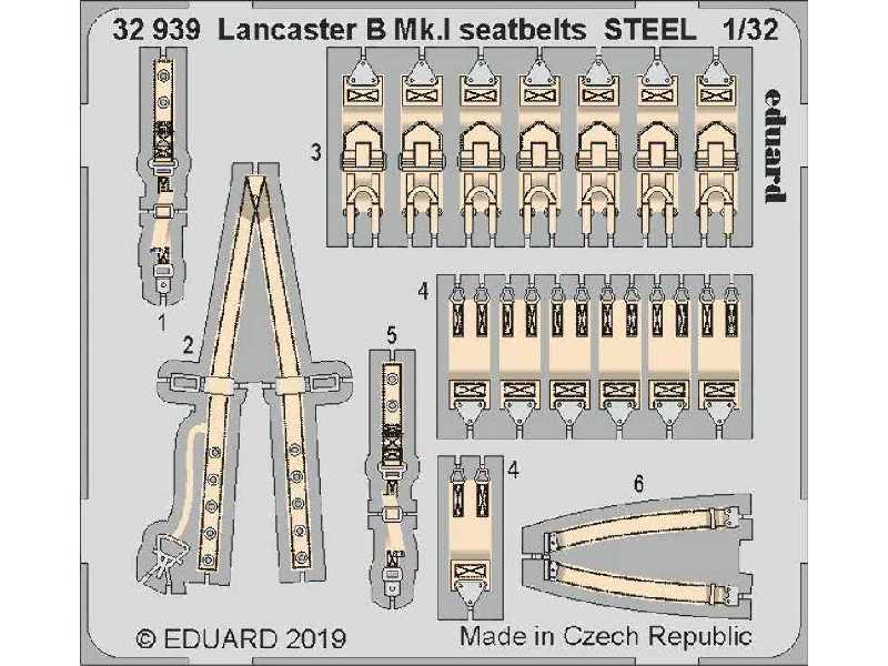 Lancaster B Mk. I seatbelts STEEL 1/32 - zdjęcie 1 Lancaster B Mk. I seatbelts STEEL 1/32 - zdjęcie 1