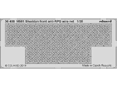 M551 Sheridan front anti-RPG wire net 1/35 - zdjęcie 1