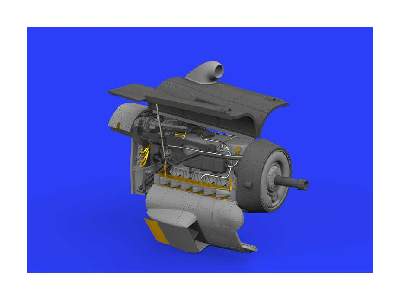 Bf 109G-10 engine 1/48 - Eduard - zdjęcie 8