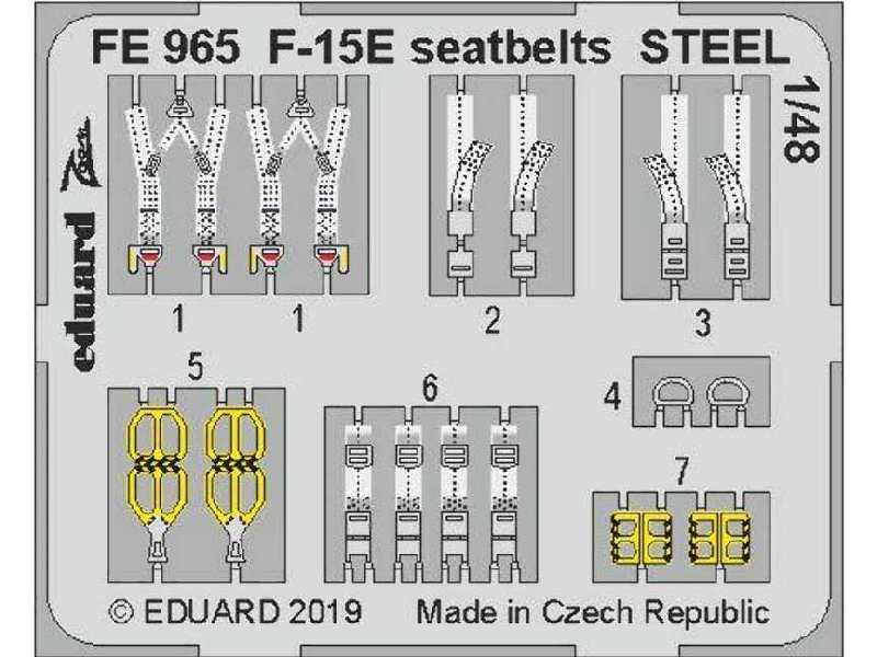 F-15E seatbelts STEEL 1/48 - zdjęcie 1
