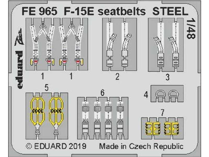 F-15E seatbelts STEEL 1/48 - zdjęcie 1 F-15E seatbelts STEEL 1/48 - zdjęcie 1