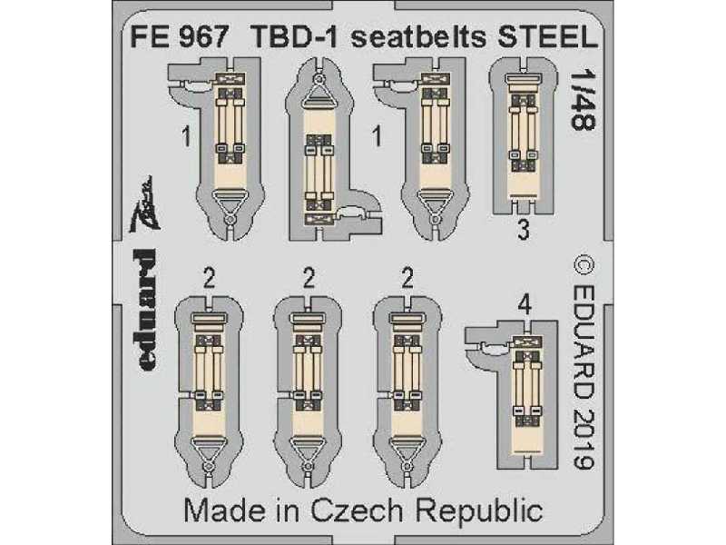 TBD-1 seatbelts STEEL 1/48 - zdjęcie 1