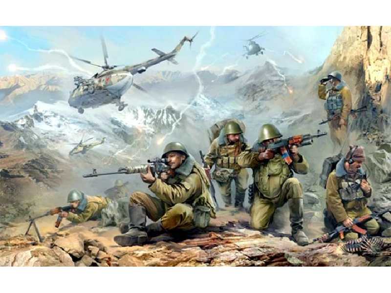 Figurki Sowieccy spadachroniarze - Afganistan - zdjęcie 1