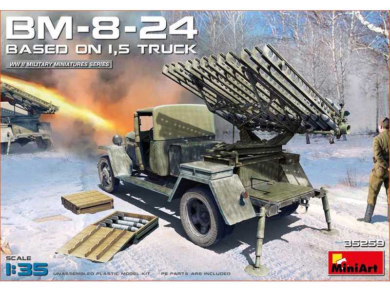 BM-8-24 Katiusza na ciężarówce 1,5 t - zdjęcie 1 BM-8-24 Katiusza na ciężarówce 1,5 t - zdjęcie 1