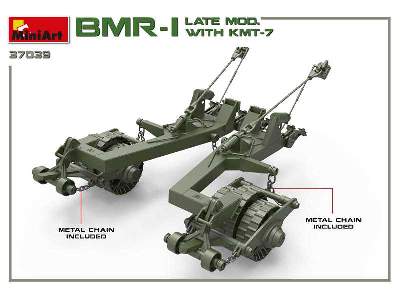 BMR-1 późny z trałem KMT-7 pojazd rozminowania pola walki - zdjęcie 49