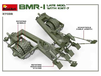 BMR-1 późny z trałem KMT-7 pojazd rozminowania pola walki - zdjęcie 50