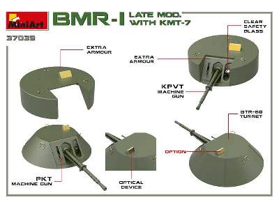 BMR-1 późny z trałem KMT-7 pojazd rozminowania pola walki - zdjęcie 51
