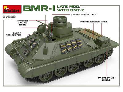 BMR-1 późny z trałem KMT-7 pojazd rozminowania pola walki - zdjęcie 52