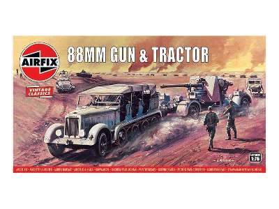 Airfix Vintage Classics - 88mm Gun &amp; Tractor - zdjęcie 1