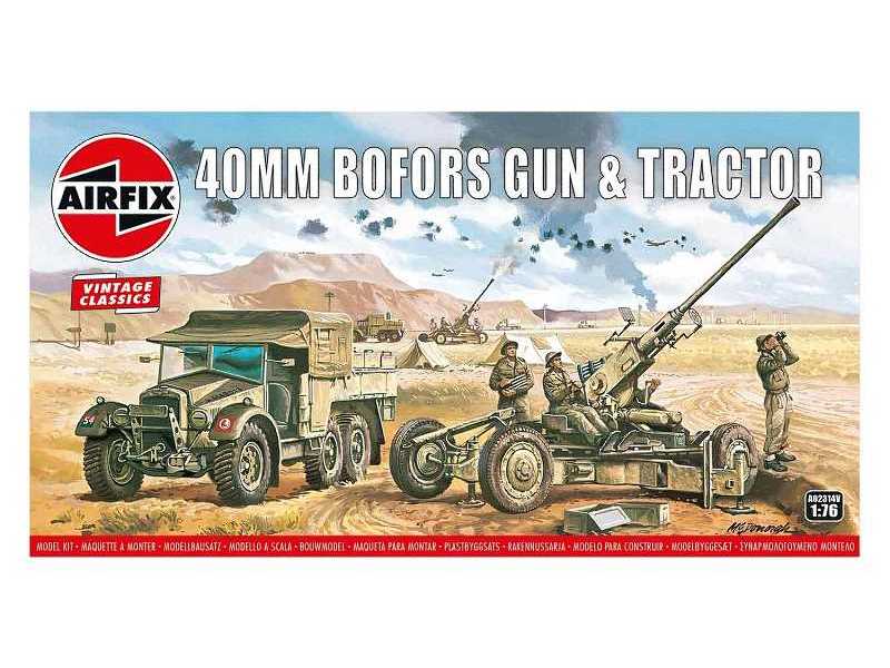 Airfix Vintage Classics - Bofors 40mm Gun & Tractor - zdjęcie 1 Airfix Vintage Classics - Bofors 40mm Gun & Tractor - zdjęcie 1