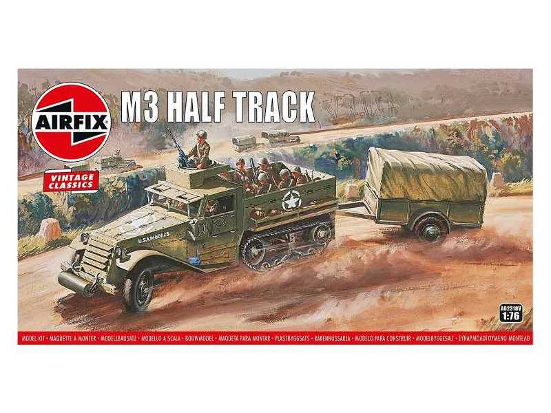 Airfix Vintage Classics - M3 Half Track &amp; 1 Ton Trailer - zdjęcie 1