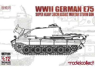 WWii German E-75 Super Heavy 38cm Assault Mortar Sturm Gun - zdjęcie 1