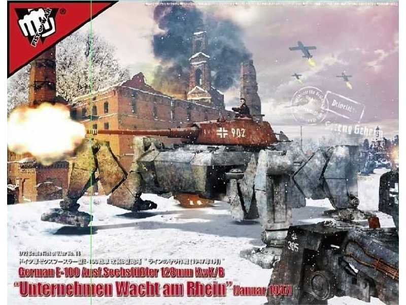 Fist Of War German E-100 Ausf.Sechsfüßler 128mm Kwk/B Unternehme - zdjęcie 1 Fist Of War German E-100 Ausf.Sechsfüßler 128mm Kwk/B Unternehme - zdjęcie 1
