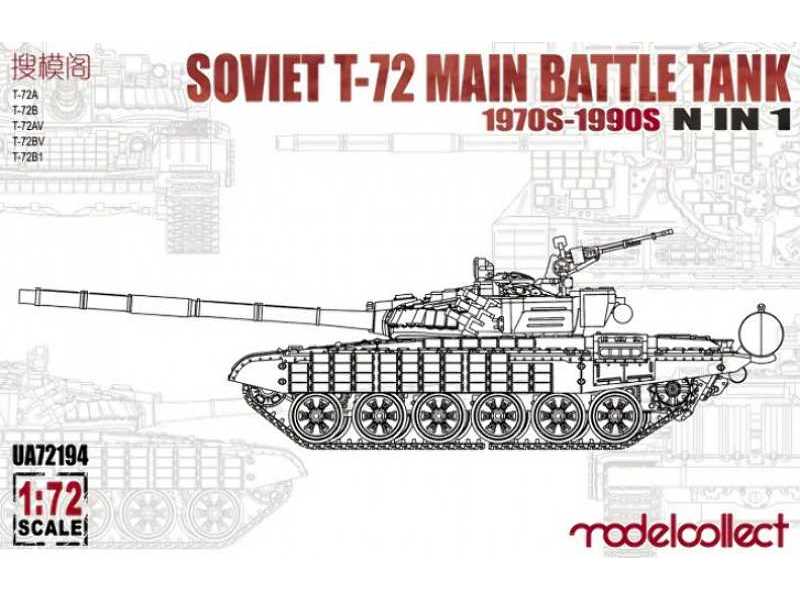 Soviet T-72 Main Battle Tank 1970s-1990s 5 In 1 - zdjęcie 1 Soviet T-72 Main Battle Tank 1970s-1990s 5 In 1 - zdjęcie 1