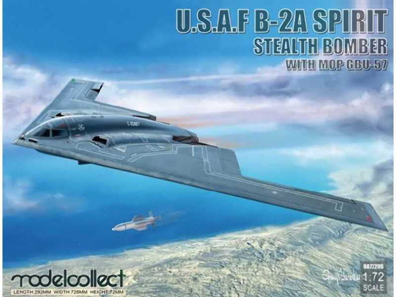 Amerykański bombowiec B-2A Spirit z bombą penetrującą GBU-57 - zdjęcie 1 Amerykański bombowiec B-2A Spirit z bombą penetrującą GBU-57 - zdjęcie 1