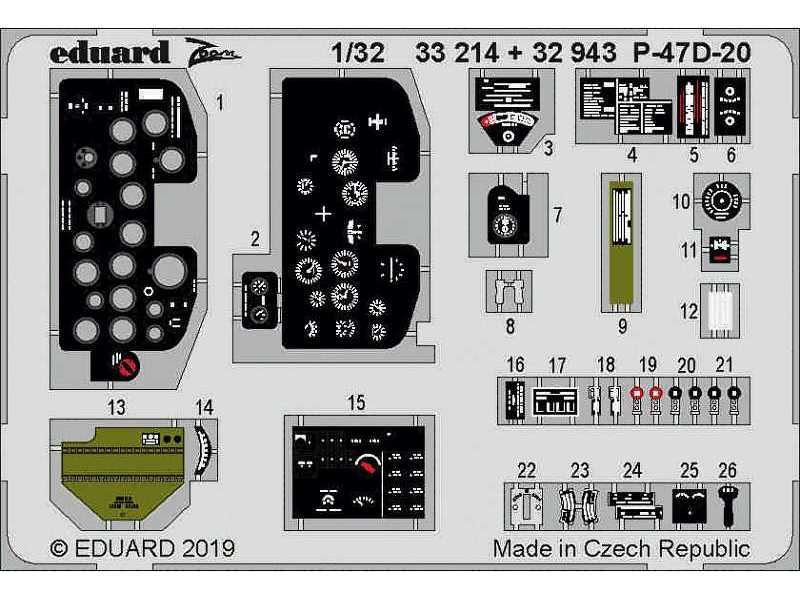 P-47D-20 interior 1/32 - zdjęcie 1 P-47D-20 interior 1/32 - zdjęcie 1