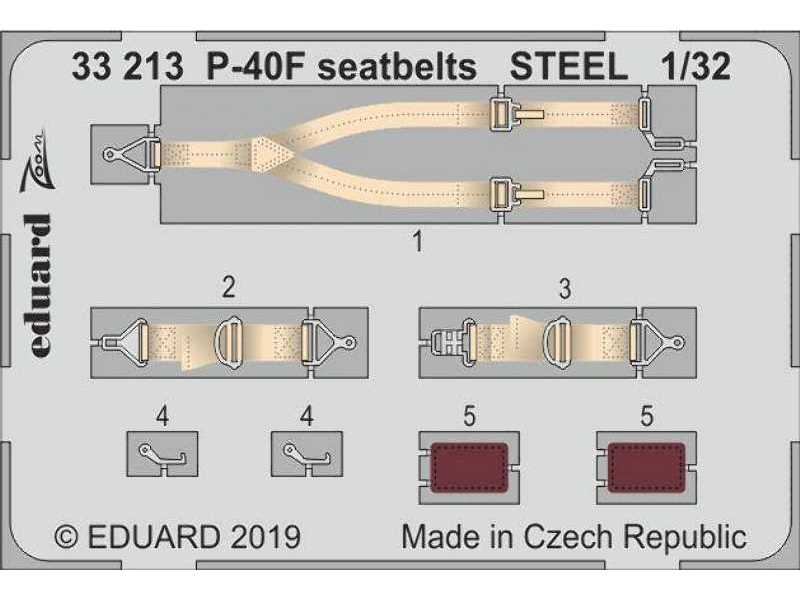 P-40F seatbelts STEEL 1/32 - zdjęcie 1 P-40F seatbelts STEEL 1/32 - zdjęcie 1