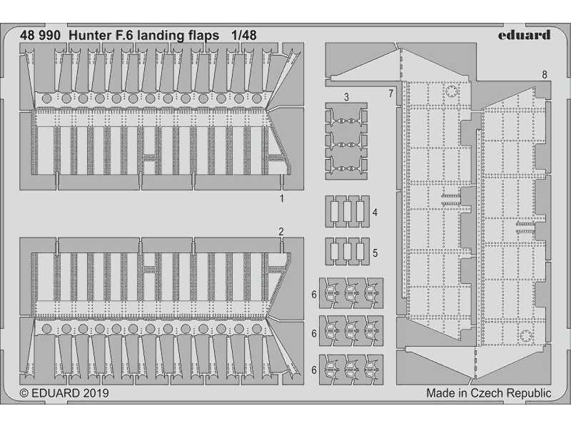 Hunter F.6 landing flaps 1/48 - zdjęcie 1 Hunter F.6 landing flaps 1/48 - zdjęcie 1