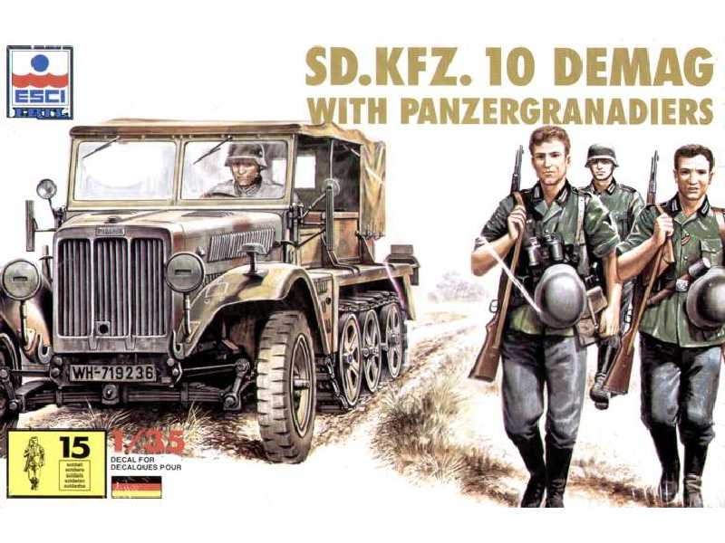 Niemiecki ciągnik artyleryjski Sd.Kfz. 10 Demag + granadierzy p. - zdjęcie 1 Niemiecki ciągnik artyleryjski Sd.Kfz. 10 Demag + granadierzy p. - zdjęcie 1