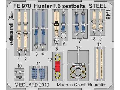 Hunter F.6 seatbelts STEEL 1/48 - zdjęcie 1