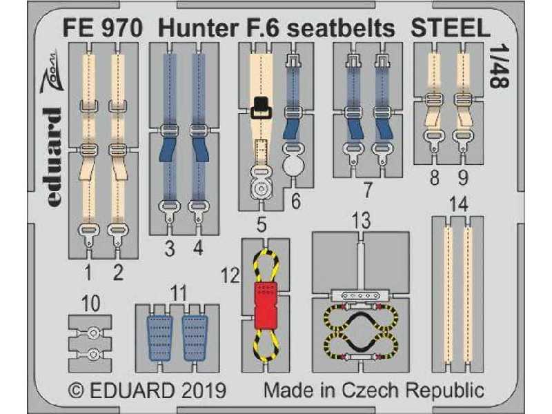 Hunter F.6 seatbelts STEEL 1/48 - zdjęcie 1 Hunter F.6 seatbelts STEEL 1/48 - zdjęcie 1