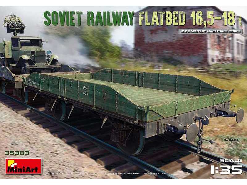 Sowiecka platforma kolejowa 16,5-18t - zdjęcie 1 Sowiecka platforma kolejowa 16,5-18t - zdjęcie 1