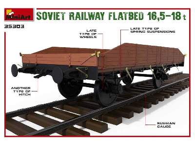Sowiecka platforma kolejowa 16,5-18t - zdjęcie 14