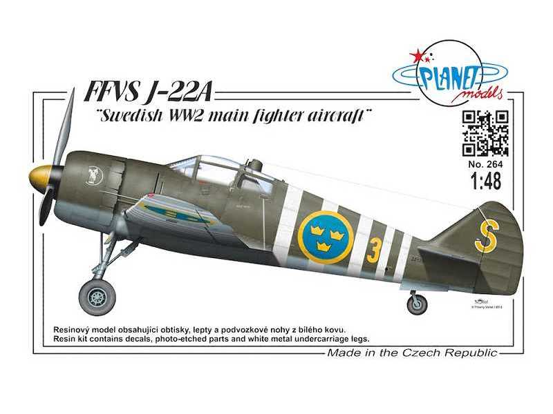 Ffvs J-22a Swedish WW2 Main Fighter Aircraft - zdjęcie 1