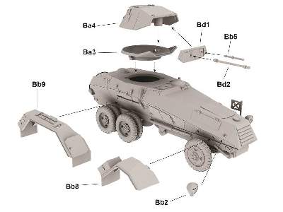 Niemiecki ciężki samochód pancerny Sd.Kfz. 231 6-Rad - zdjęcie 5