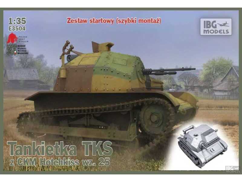 Tankietka TKS z CMK Hotchkiss wz.25 - szybki montaż - zdjęcie 1 Tankietka TKS z CMK Hotchkiss wz.25 - szybki montaż - zdjęcie 1
