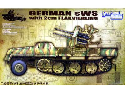 Niemiecki ciągnik art. sWS z działkiem 2cm Flakvierling - zdjęcie 1